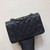 Chanel A69900 Mini Flap Bag Grained Calfskin Black Silver