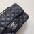 Chanel A69900 Mini Flap Bag Grained Calfskin Black Silver
