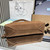 Prada Aimée large nubuck leather shoulder bag 1BC231 Brown