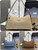 Prada Aimée large nubuck leather shoulder bag 1BC231 Brown