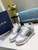 Dior 3SH132 B27 High Top Sneaker Gray and white Calfskin With Oblique Jacquard - Voguebags
