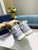 Dior 3SH132 B27 High Top Sneaker Gray and white Calfskin With Oblique Jacquard - Voguebags