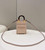Fendi 8BS051 Mini Sunshine Light Pink laminated leather shopper