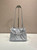 Prada 1BG586 Light Gray Blue Small Prada Dada nappa leather bag