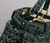 Fendi 8BN244 Peekaboo Iconic Mini Jacquard Fabric Interlace Bag 2126AS Green - luxibagsmall