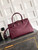Chanel AS6056 Cerf Leather Exterior Medium Tote Bags Wine Red