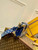 LV M59717 Louis Vuitton Petite Malle Denim Bag Blue