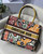 Dior M1286 Dior Book Tote Yellow Multicolor Dior Paisley Embroidery - luxibagsmall
