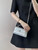Chanel AP3238 Phone Holder with Chain Grained Shiny Calfskin Silver