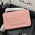 Chanel CF A01113 Classic Flap Bag in Lambskin Light Pink
