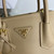 Prada 1BG443 Prada Double Saffiano leather mini bag Tan