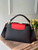 LV M57518 Louis Vuitton Capucines MM Handbag Black and Red
