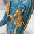 Dior S0872 Lady Dior Phone Holder Cannage Lambskin Blue