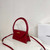 Jacquemus 213BA003 Le sac Rond Circle purse Wine Red