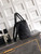 Chanel AS6056 Cerf Leather Exterior Medium Tote Bags Black Silver
