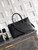 Chanel AS6056 Cerf Leather Exterior Medium Tote Bags Black Silver