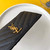 YSL Monogram Fragments Zippered Card Case In Grain De Poudre Embossed Leather 607915 Black Gold