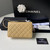 Chanel Classic Wallet on Chain Grained Shiny AP2742 Apricot