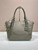 Prada Large leather tote bag 1BG602 Clay Grey