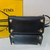 Fendi 8BS054 fendi way small Black Leather Bag