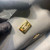 Chanel AS2431 Mini Flap Lambskin Bag with top Handle Gray Bright gold