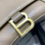Balenciaga 593546 Hourglass Small Top Handle Calfskin Bag Apricot