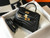 Hermes Kelly Bag Designer Hermes 19CM Shoulder Mini Bag Black 20450