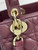 Dior M0531OUQA_M030 Small Lady Dior Bag with Wine Red Cannage Lambskin