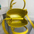 Prada 1BG443 Prada Double Saffiano leather mini bag Yellow