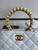 Chanel Women's Bag Sheepskin Pearl Handle Evening Bag Handbag AS2609 White
