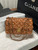 Chanel A01112 Flap Classic 11.12 Handbag Lambskin Camellia Series Brown