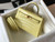 Hermes Kelly Bag Designer Hermes 19CM Shoulder Mini Bag Yellow 20451