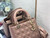 Dior M0565 Medium Lady Dior Patent Cannage Calfskin Bag Light Pink