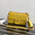 Prada 1BD108 Medium Leather Prada Diagramme Bag Yellow