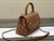 Chanel AS2215 mini flap bag with top handle Bag Brown