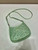 Prada 1BC169 Prada Cleo satin bag with appliqués Green