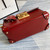 Gucci 603221 Padlock GG Small Bamboo Shoulder Bag Red