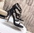 YSL Cassandra Sandals Leather With Monogram Black 30125 - luxibagsmall