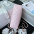 Chanel AS2431 Mini flap Lambskin bag with top handle Light gold Pink