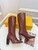 Fendi Women Shoes 8W8348AKXOF1GAA Cut High-heeled blue FF chenille boots 191947