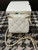 Chanel AP1447 Small Vanity With Chain Calfskin White