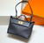 Hermes Kelly 2424 Leather 29cm H230268 Black Shoulder bag