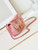 Chanel 24C A01113 Flap Handbag Classic Bag Woolen A69900 Orange & Pink