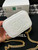Chanel AP3203 Clutch With Chain Grained Calfskin White