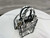 Dior S5555 Mini Dior Book Tote Phone Bag White and Black Eembroidery S1108