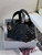 Dior M2822 Small Dior Toujours Bag Black Macrocannage Calfskin