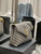 YSL 574946 Saint Laurent Loulou Medium Bag In Y-Quilted Leather Gray