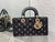 Dior M0540 Medium Lady D-Joy Bag Black Cannage Lambskin with Gold-Finish Butterfly Studs