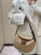 Fendi 8BS069 Fendi Beige raffia bag Croissant bag 8373