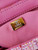 Chanel AS4416 Mini Shopping Bag Cotton Tweed & Gold-Tone Metal Pink